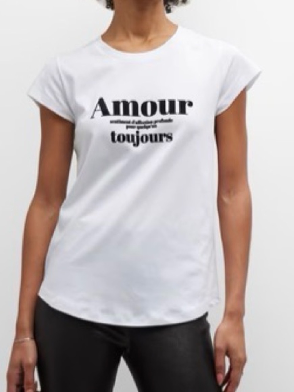 Zadig & Voltaire White Graphic 'Amour Toujours' Tee